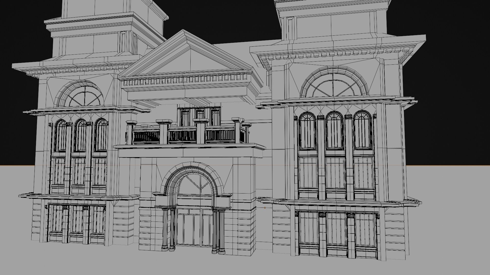 commercial building exterior 3D model_21