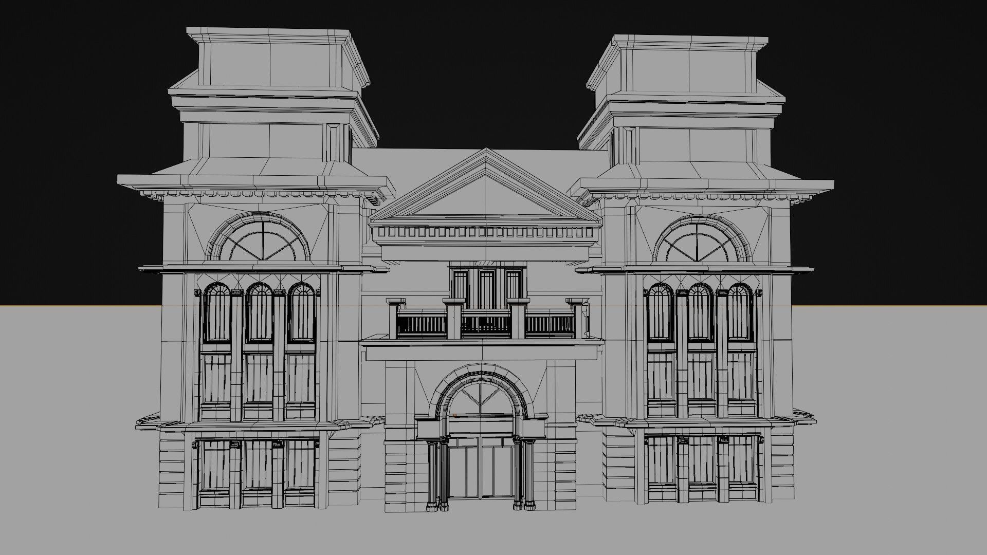 commercial building exterior 3D model_17