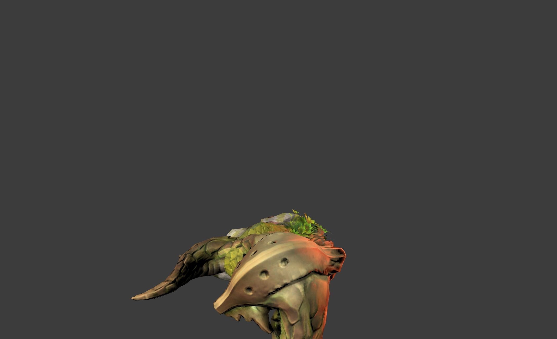 Mutant Beast Cow Giant Low-poly 3D model_9