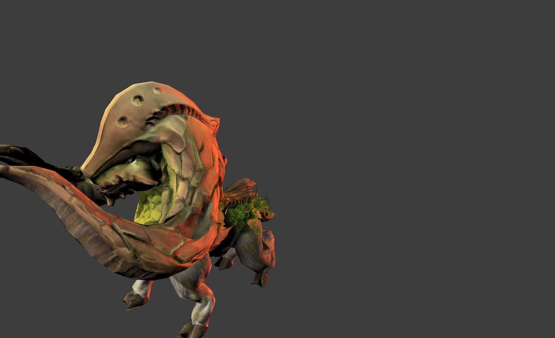 Mutant Beast Cow Giant Low-poly 3D model_11