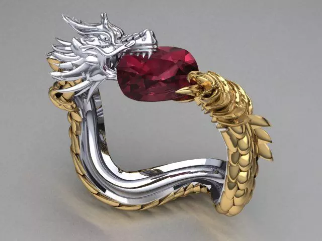 dragon ring 3D print model