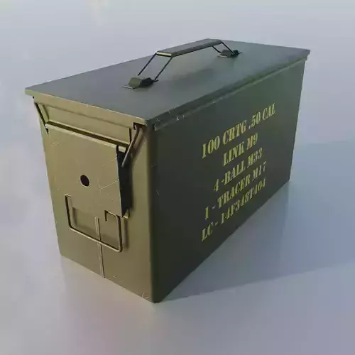 Ammo box 01 Low-poly 3D model
