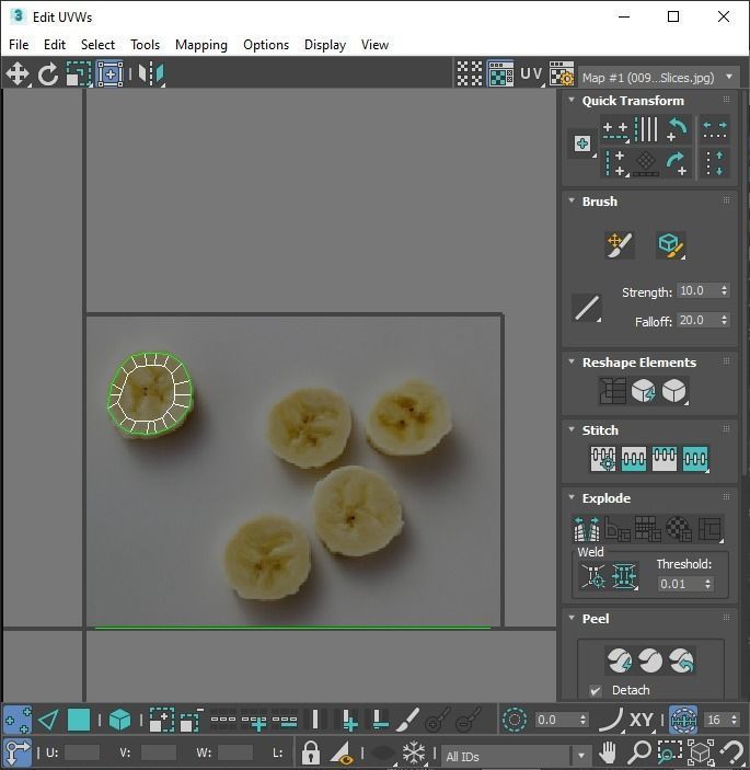 Banana Cake Pops Set 3D model_42