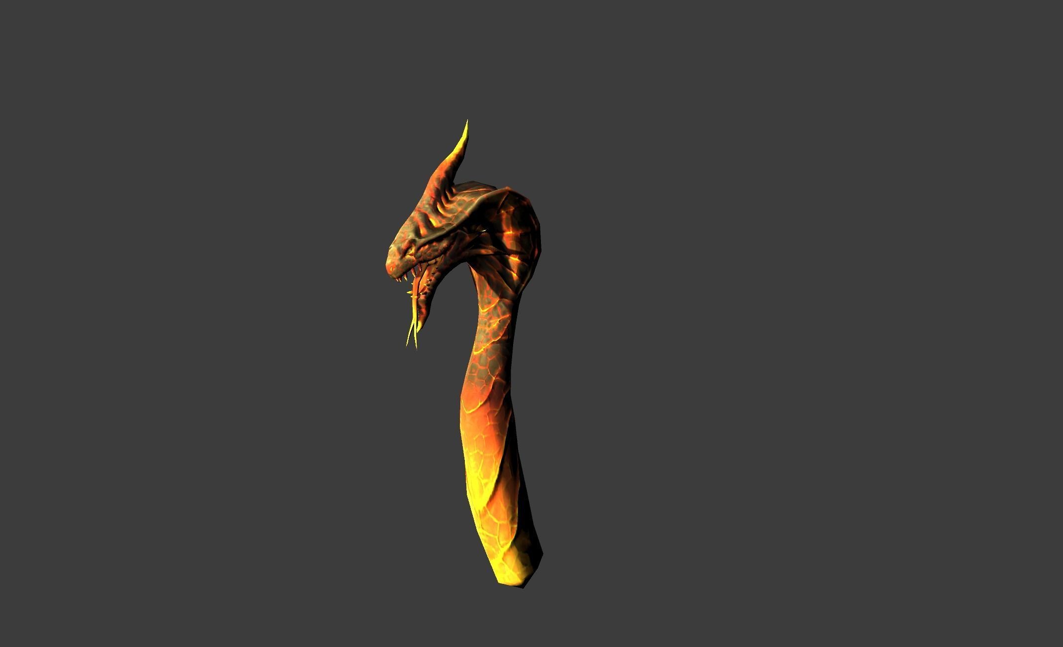 Mutant Hidra Myth Low-poly 3D model_13