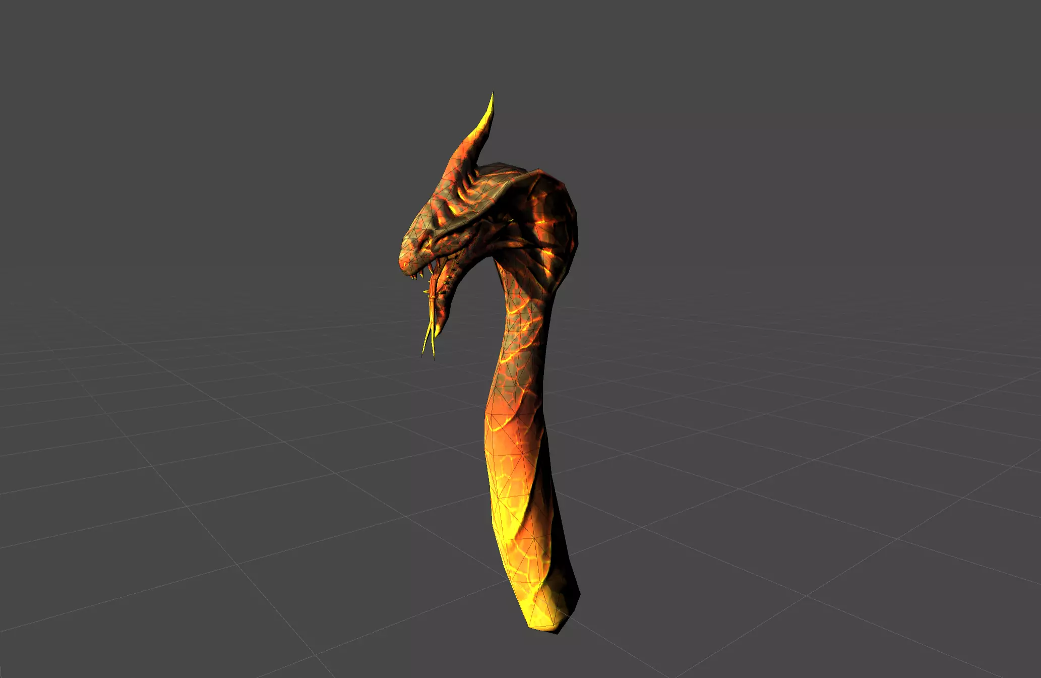 Mutant Hidra Myth Low-poly 3D model_0