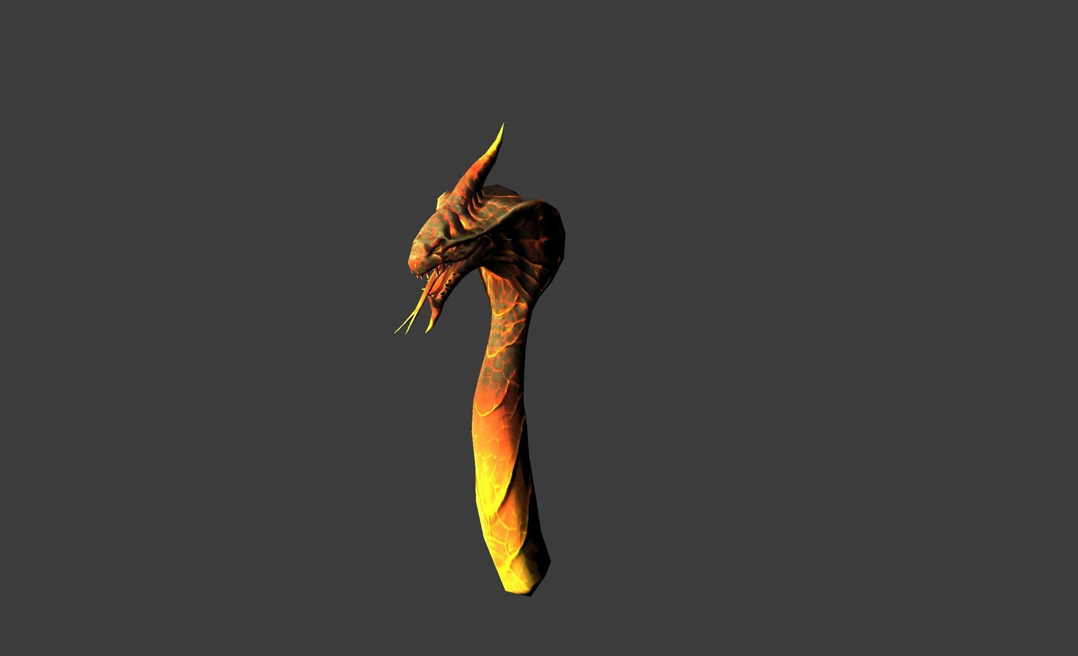 Mutant Hidra Myth Low-poly 3D model_14