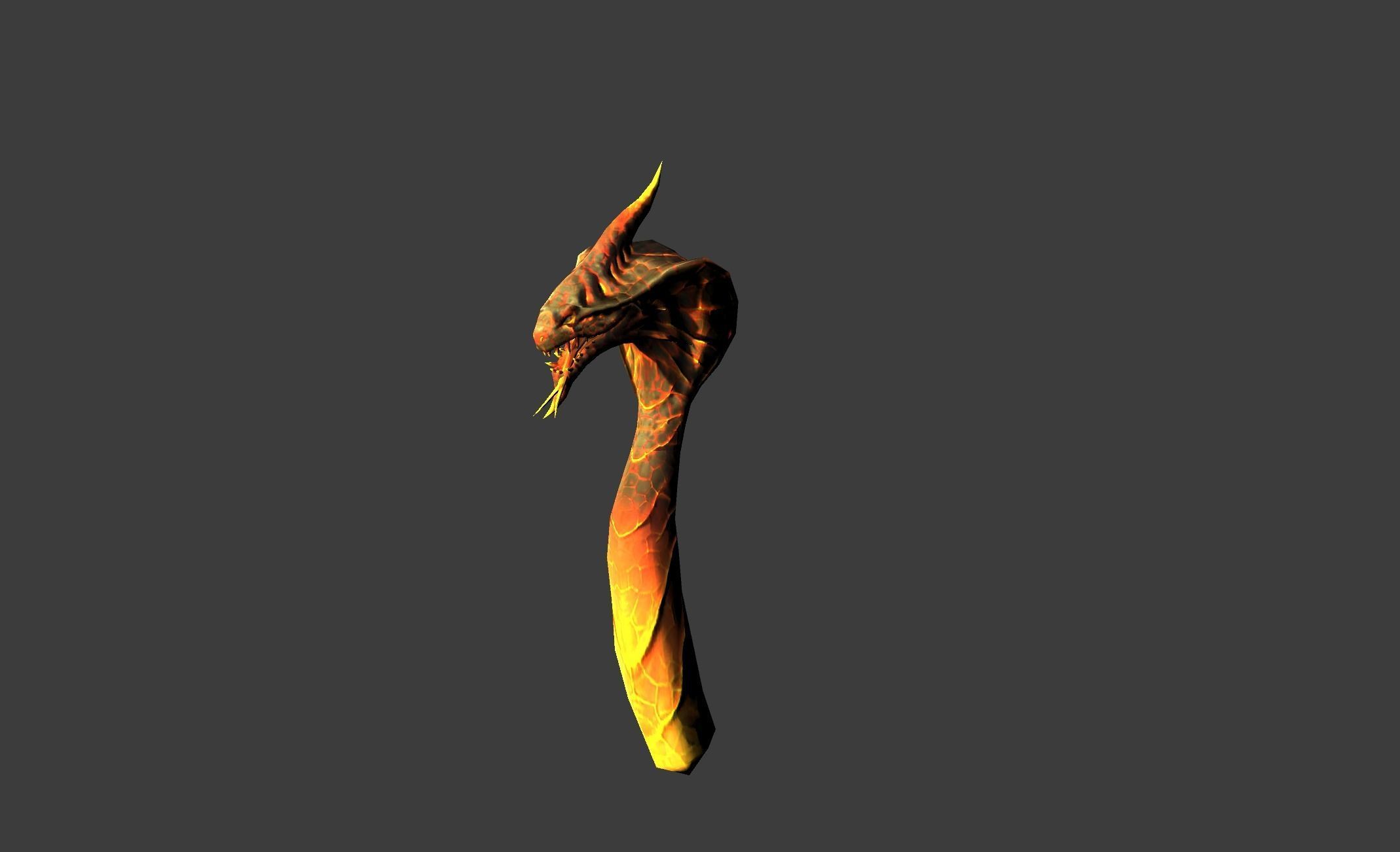 Mutant Hidra Myth Low-poly 3D model_11