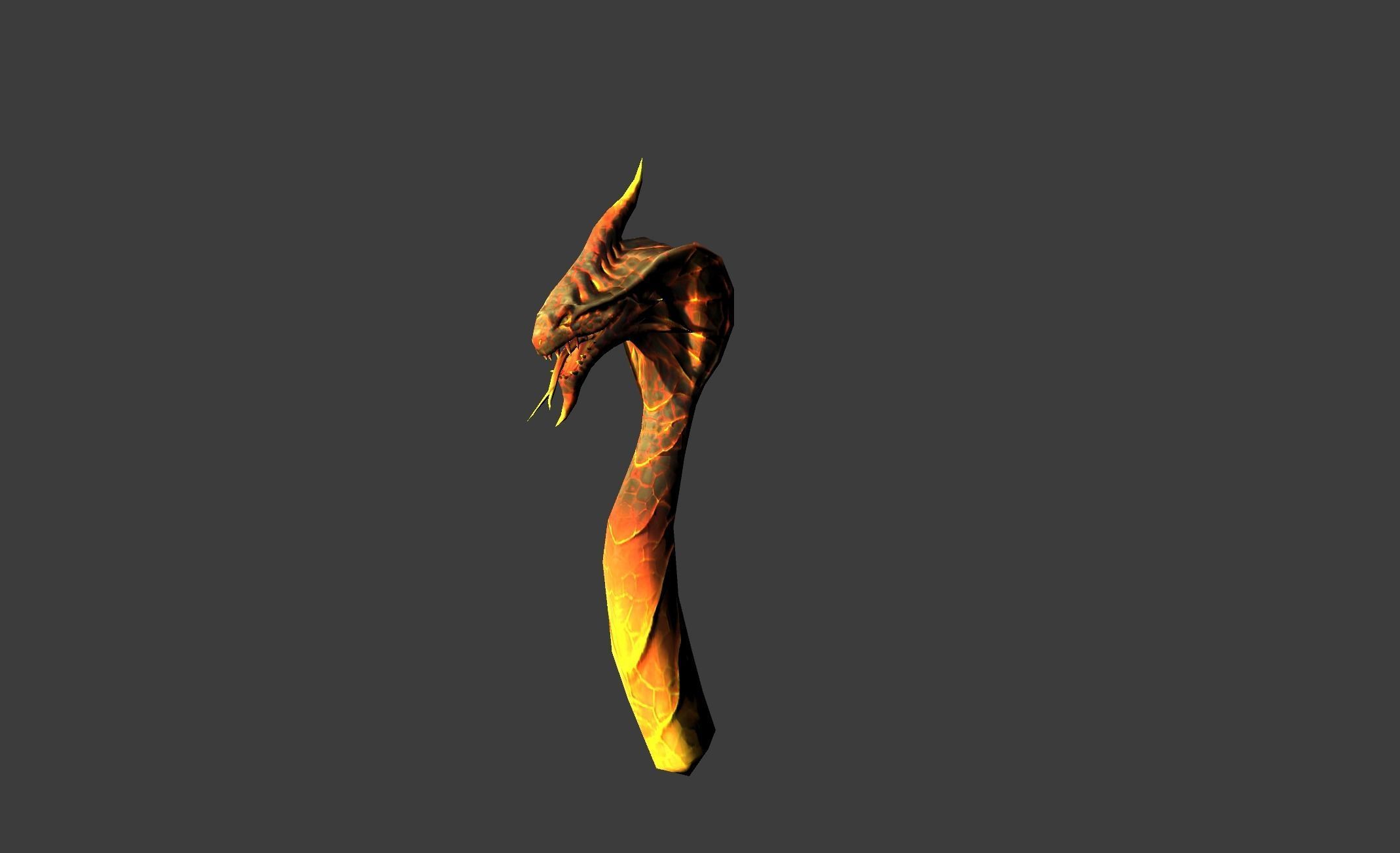 Mutant Hidra Myth Low-poly 3D model_8