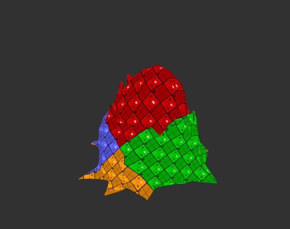 Alien Hive Low-poly 3D model_4