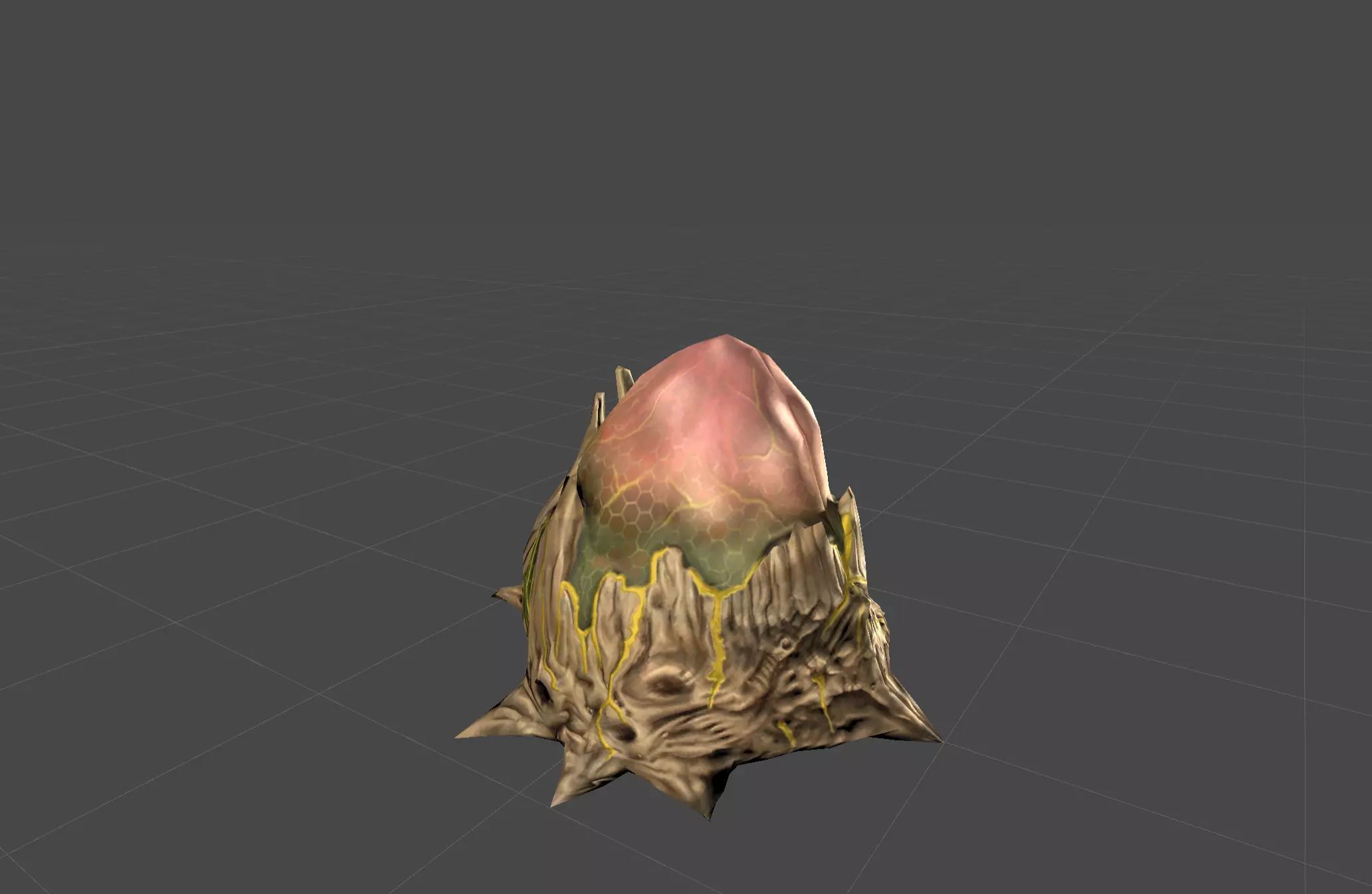 Alien Hive Low-poly 3D model_0