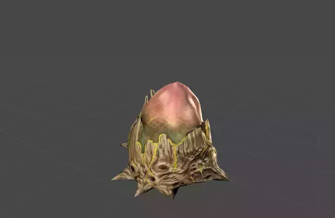 Alien Hive Low-poly 3D model