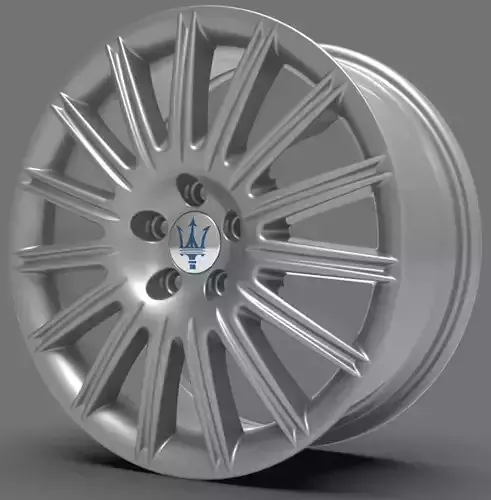 Original Maserati GT3200 rim wheel front 8 x 18 BBS design 3D model Original Maserati GT3200 rim wheel front 8 x 18 BBS design 3D model
