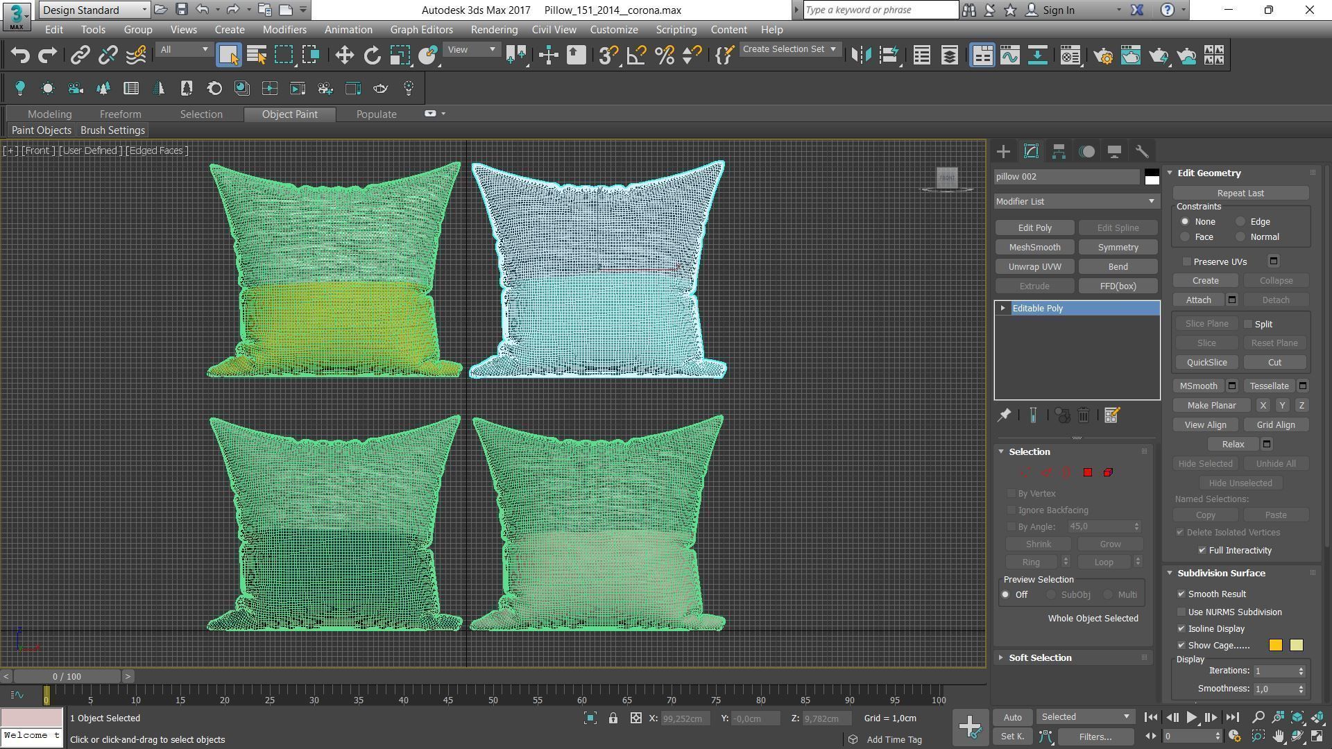 Decorative pillows Houzz set 151 3D model_19