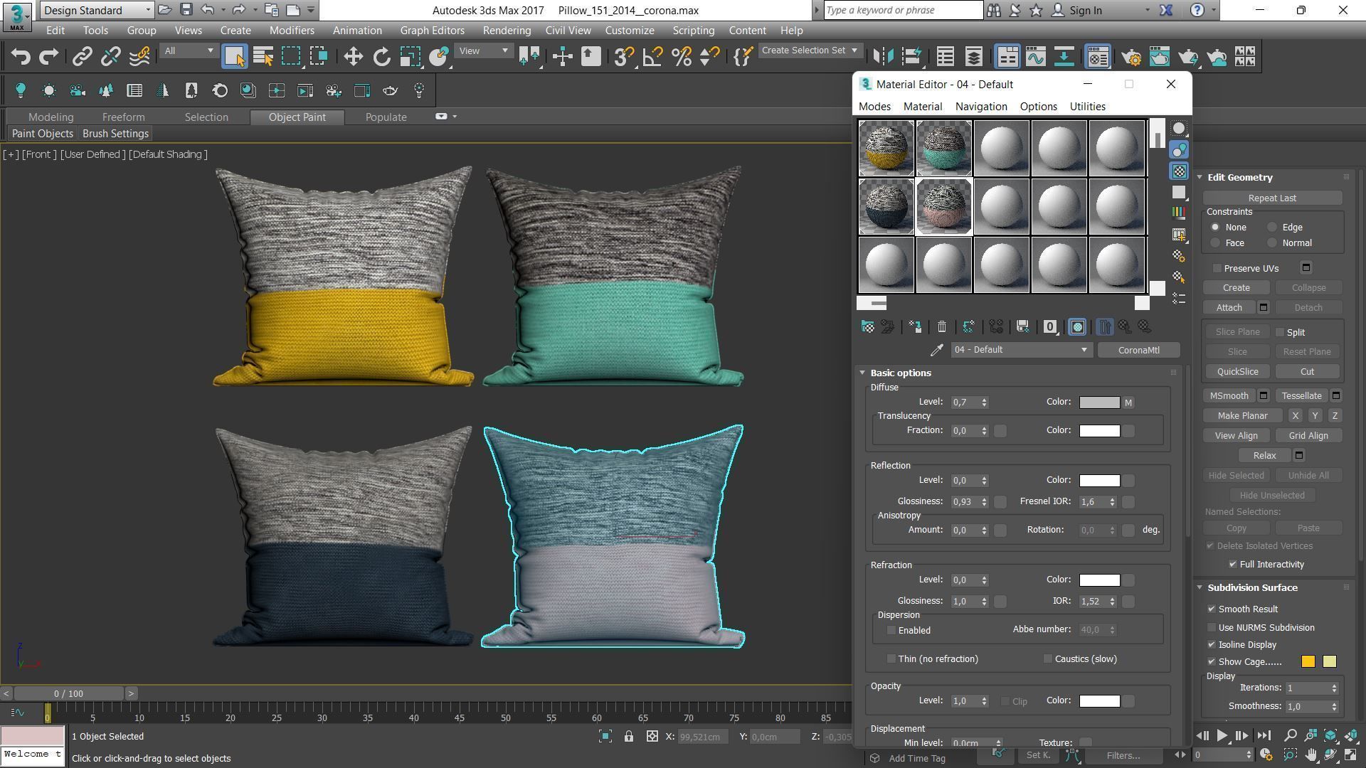 Decorative pillows Houzz set 151 3D model_13