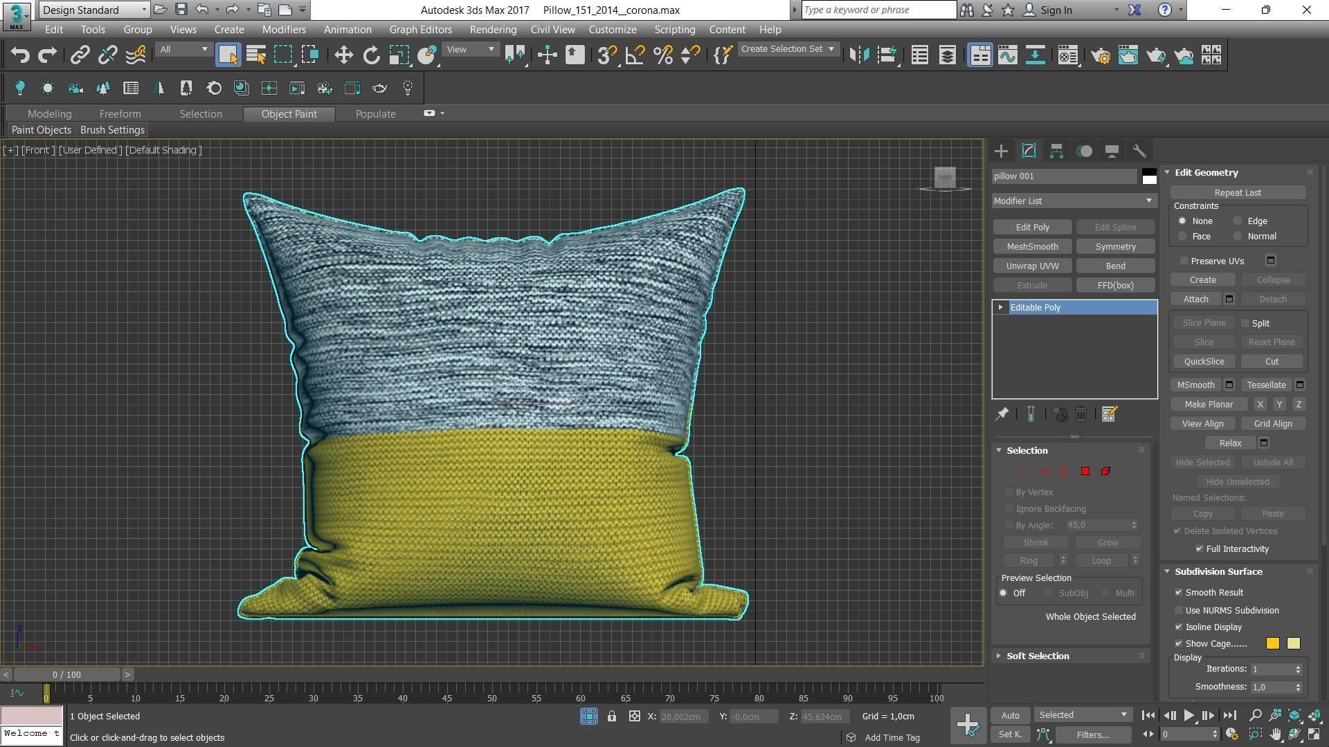 Decorative pillows Houzz set 151 3D model_2