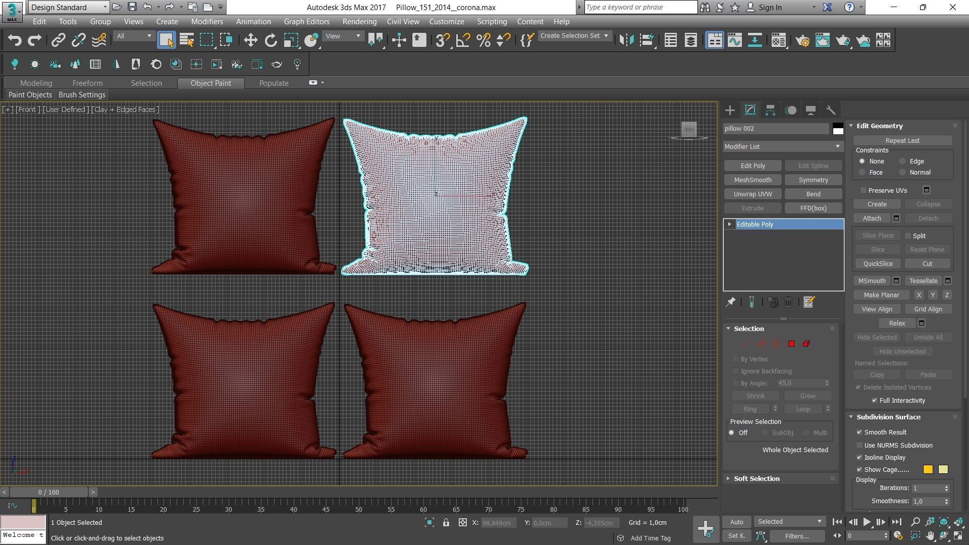 Decorative pillows Houzz set 151 3D model_1