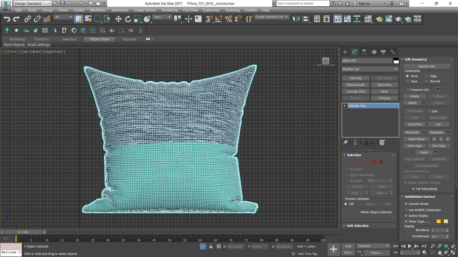 Decorative pillows Houzz set 151 3D model_7