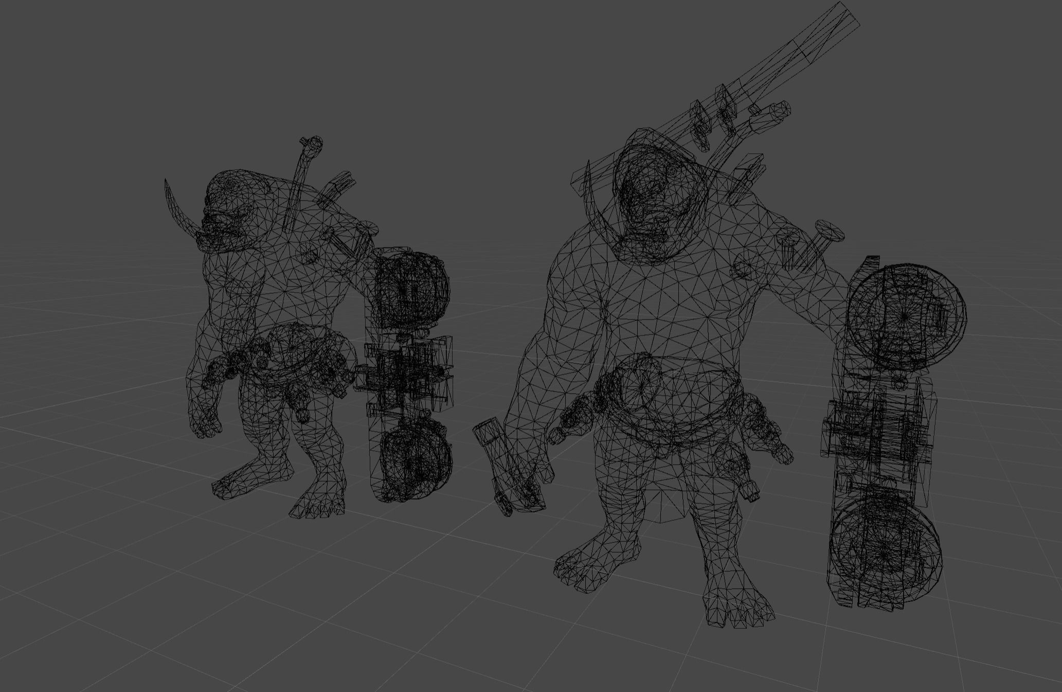 Iron Giant Mutant Low-poly 3D model_7