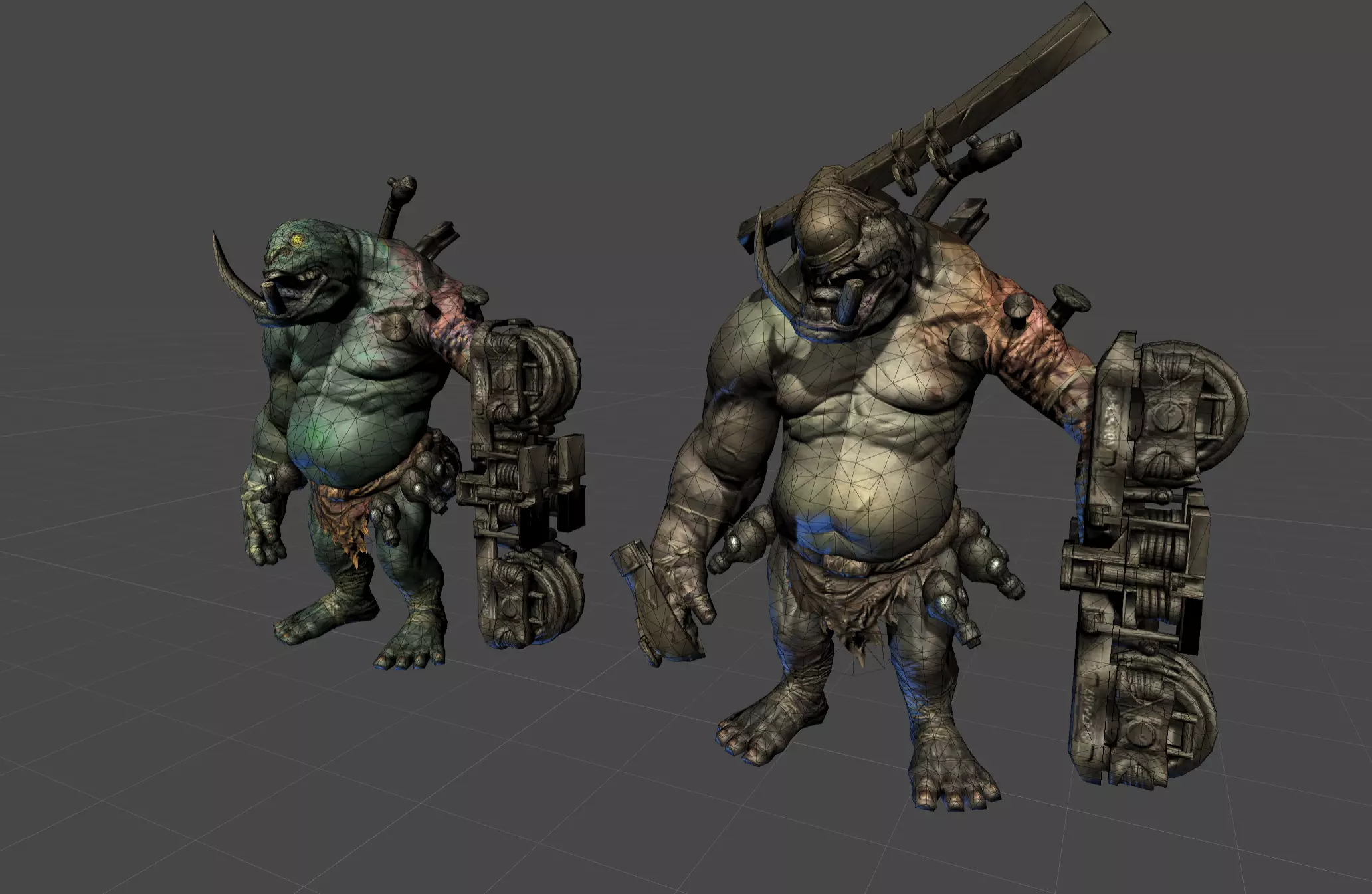 Iron Giant Mutant Low-poly 3D model_0