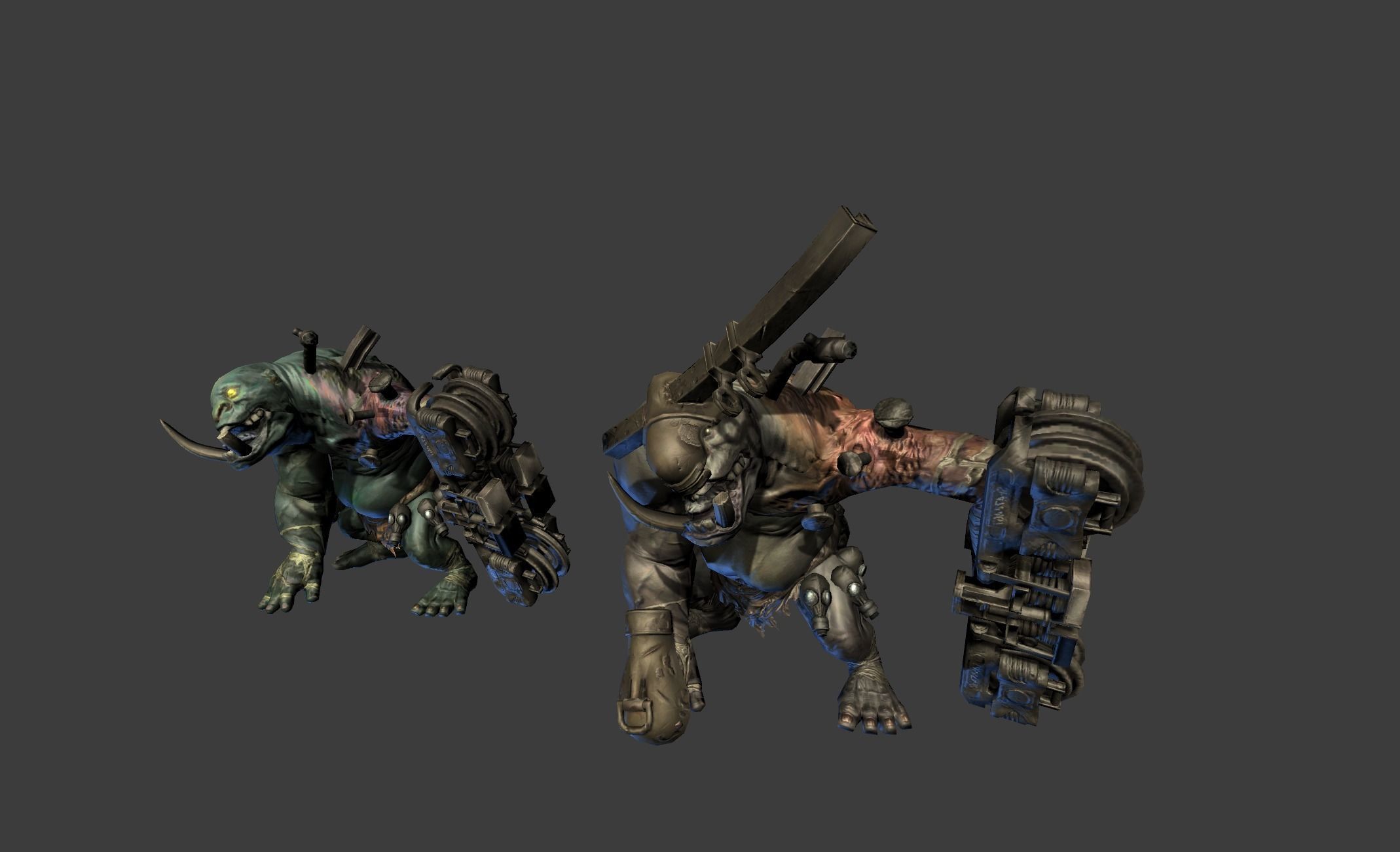 Iron Giant Mutant Low-poly 3D model_9