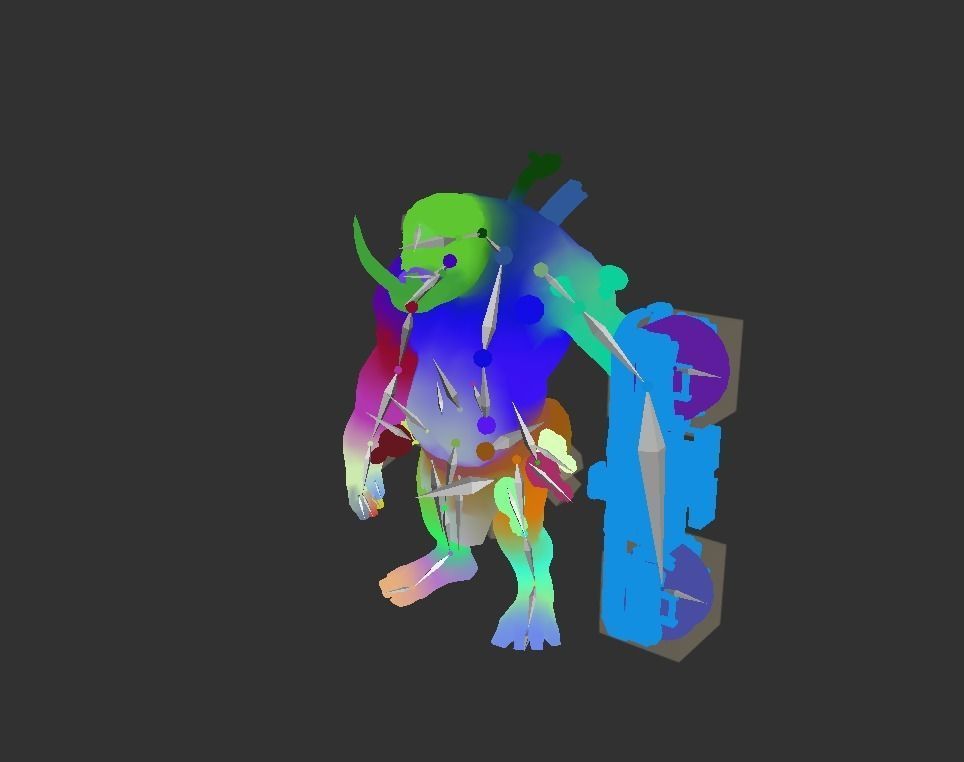 Iron Giant Mutant Low-poly 3D model_3