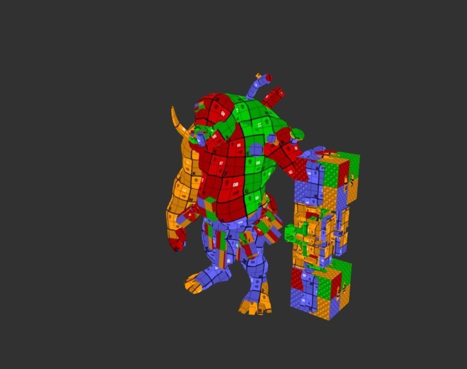 Iron Giant Mutant Low-poly 3D model_6