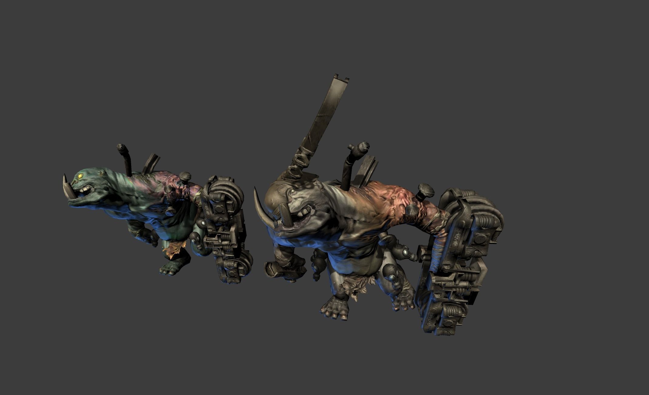 Iron Giant Mutant Low-poly 3D model_15