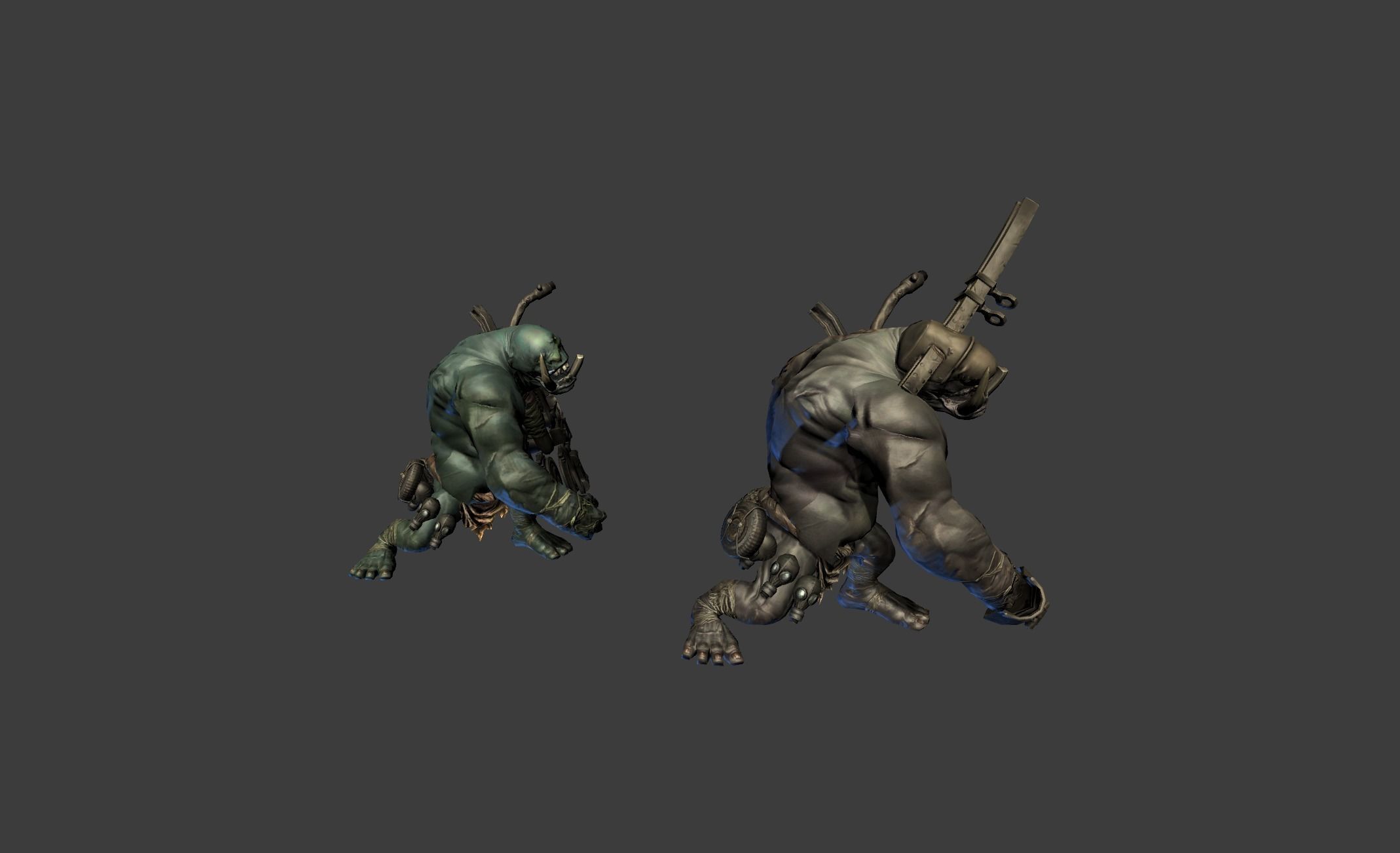 Iron Giant Mutant Low-poly 3D model_12