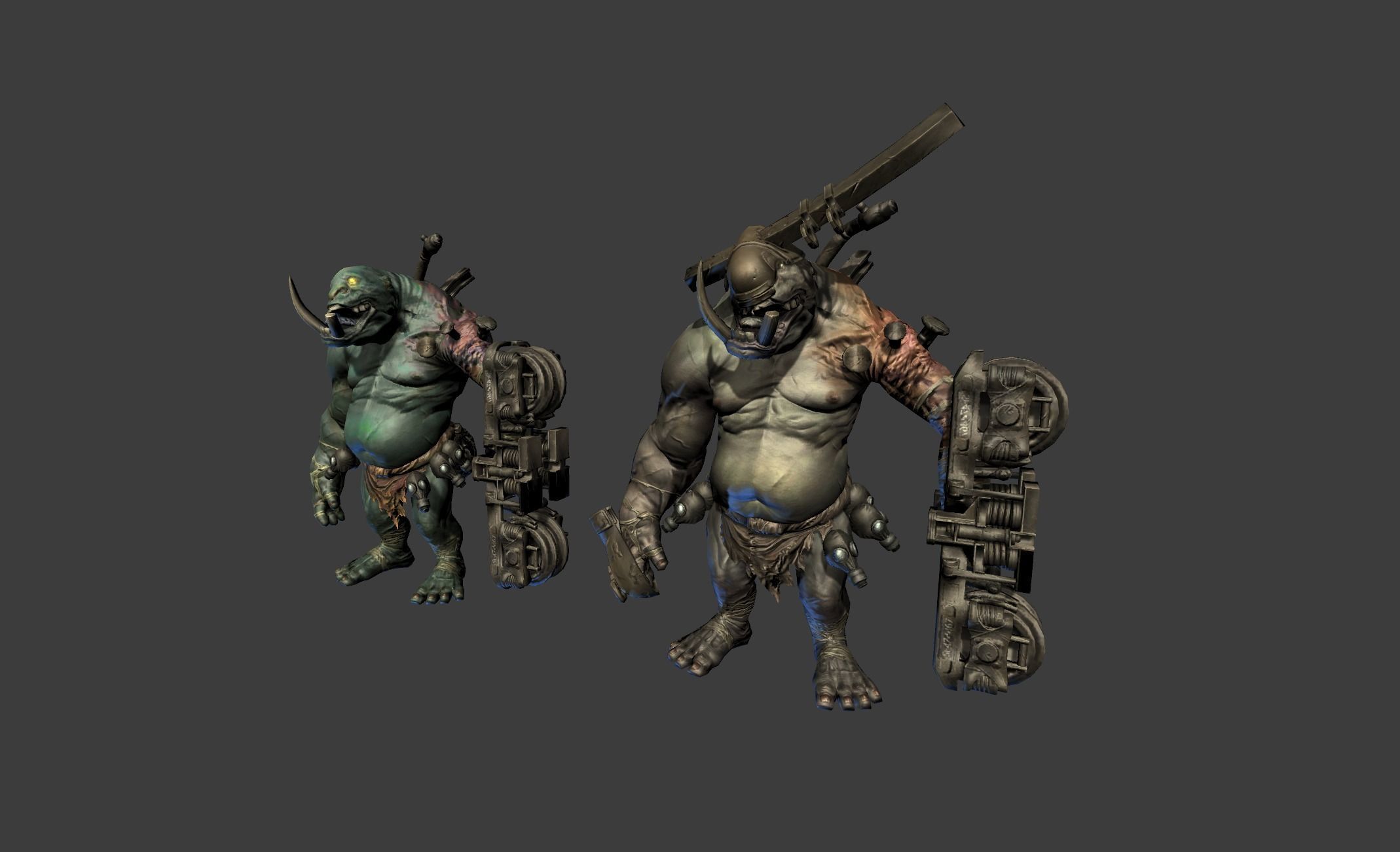 Iron Giant Mutant Low-poly 3D model_13