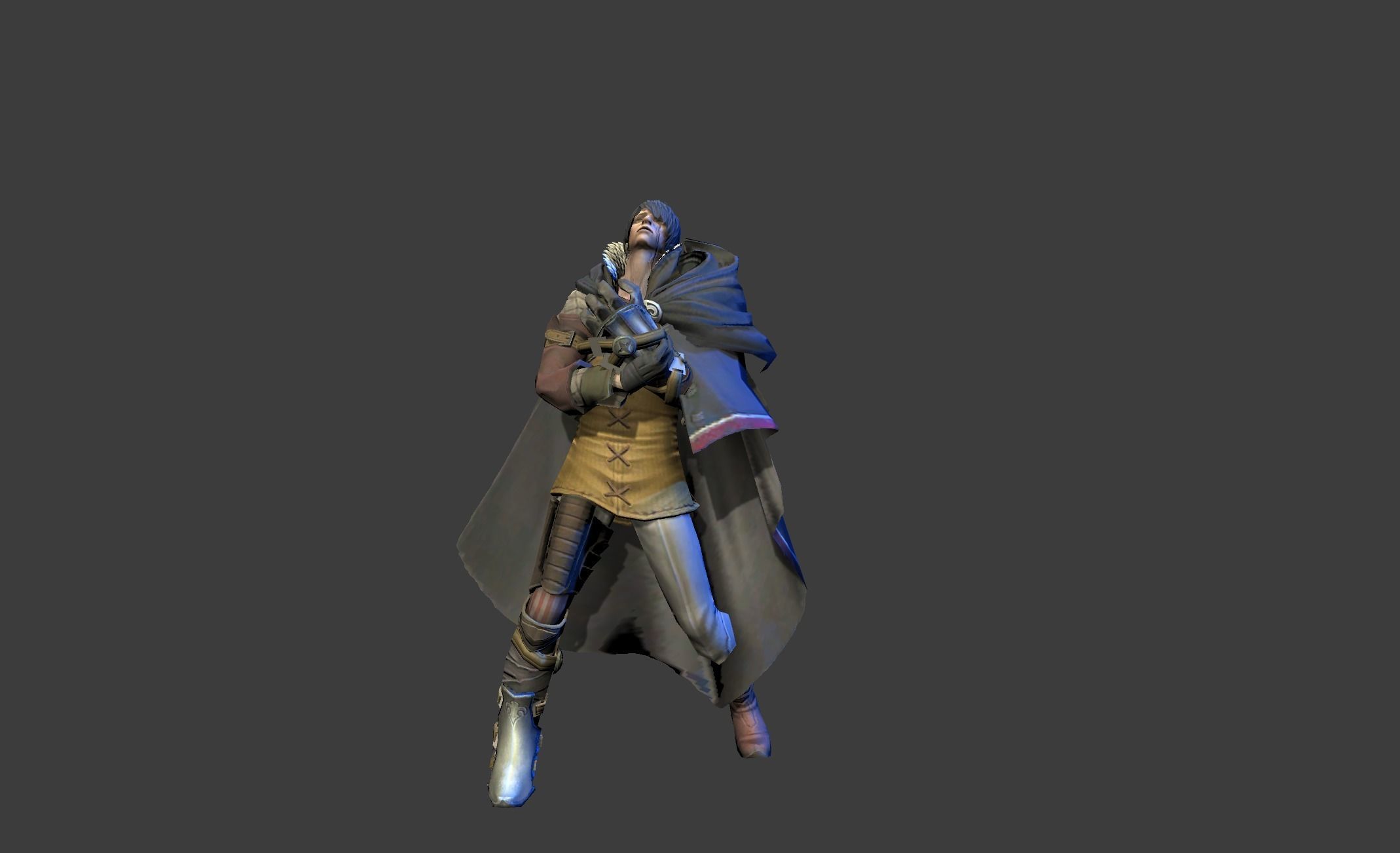 Man with a Secret Low-poly 3D model_14