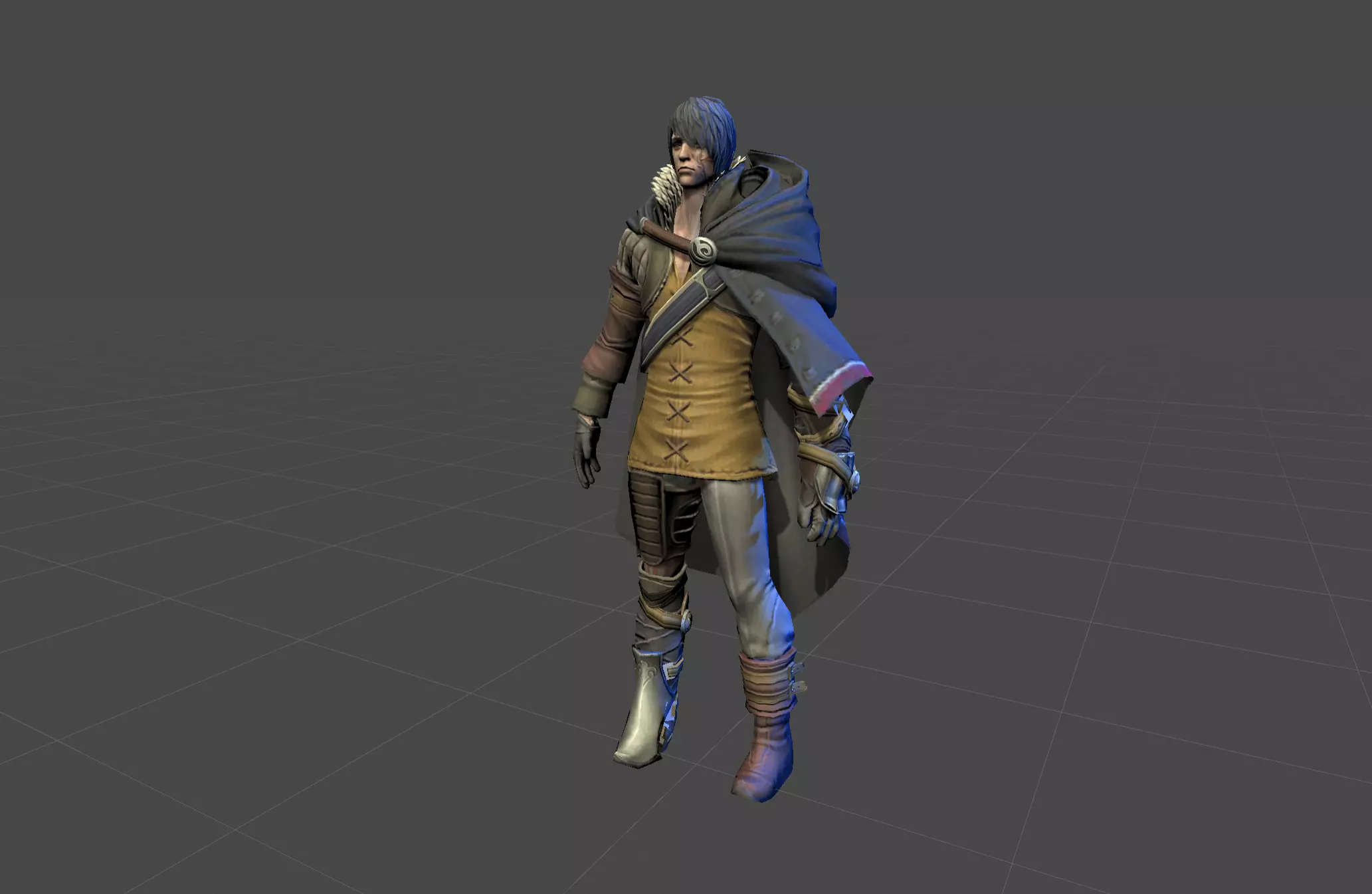 Man with a Secret Low-poly 3D model_0