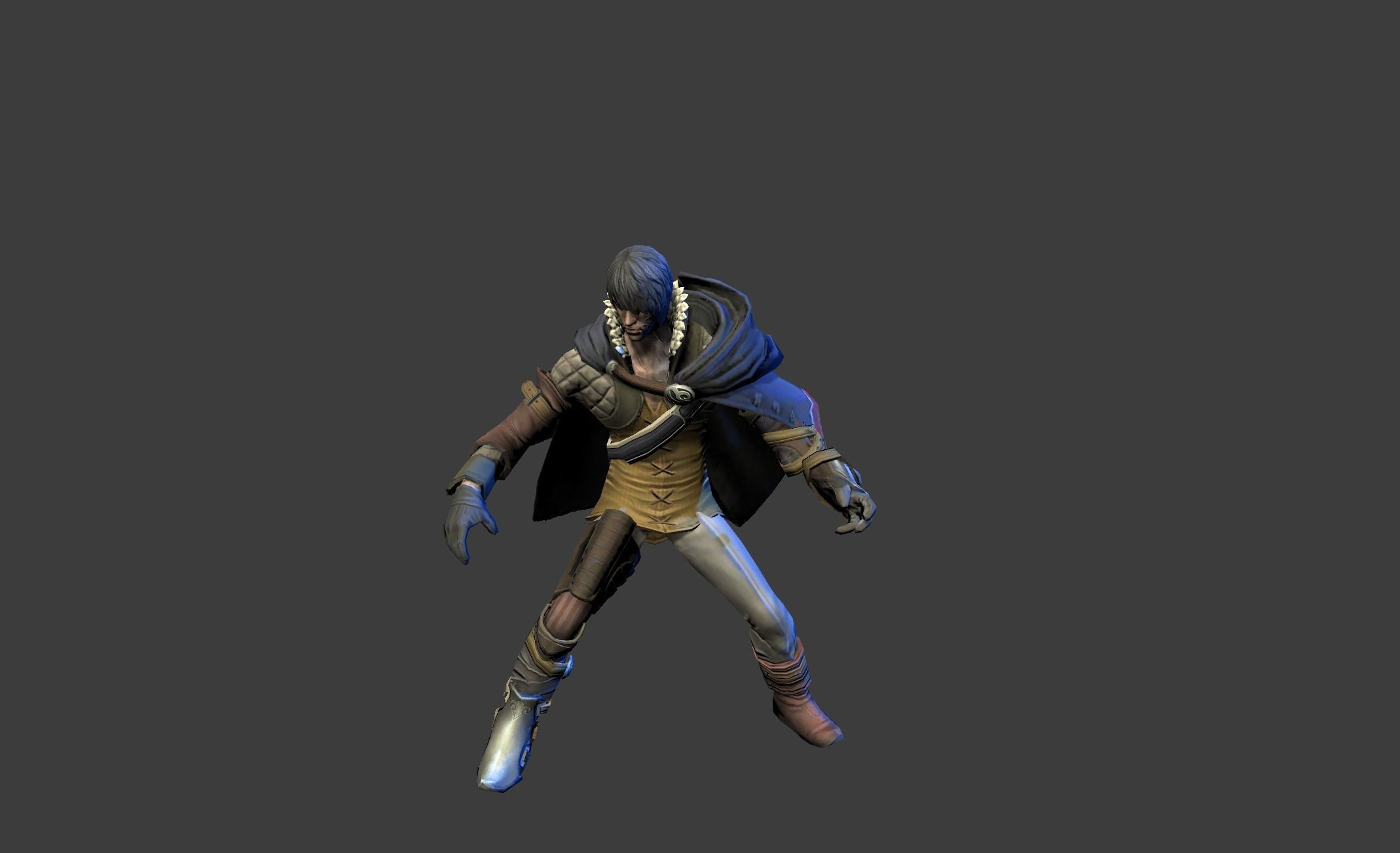 Man with a Secret Low-poly 3D model_8