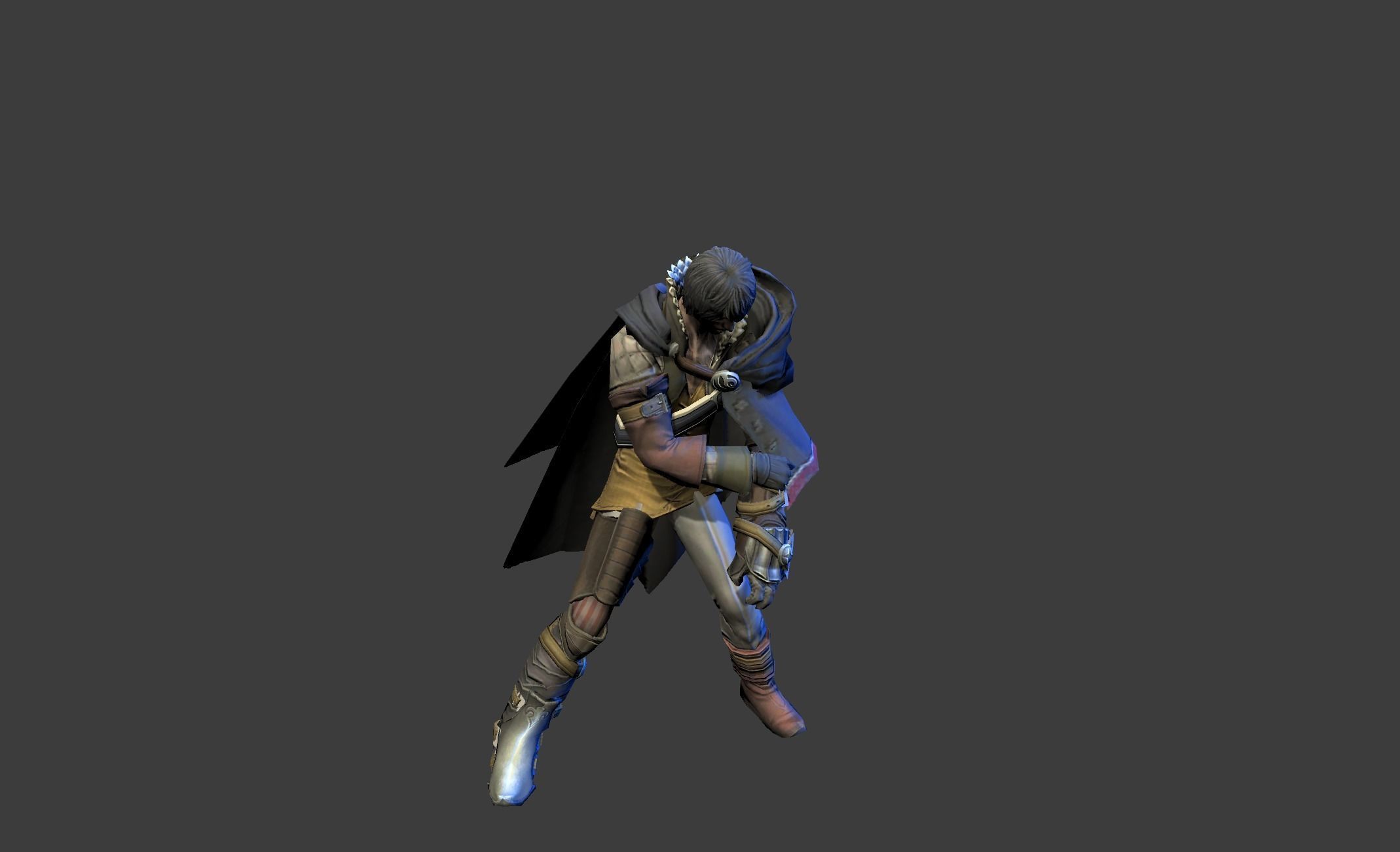 Man with a Secret Low-poly 3D model_15