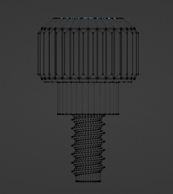 PC Computer Case Thumbscrews 6-32 x 5mm 3D model_2