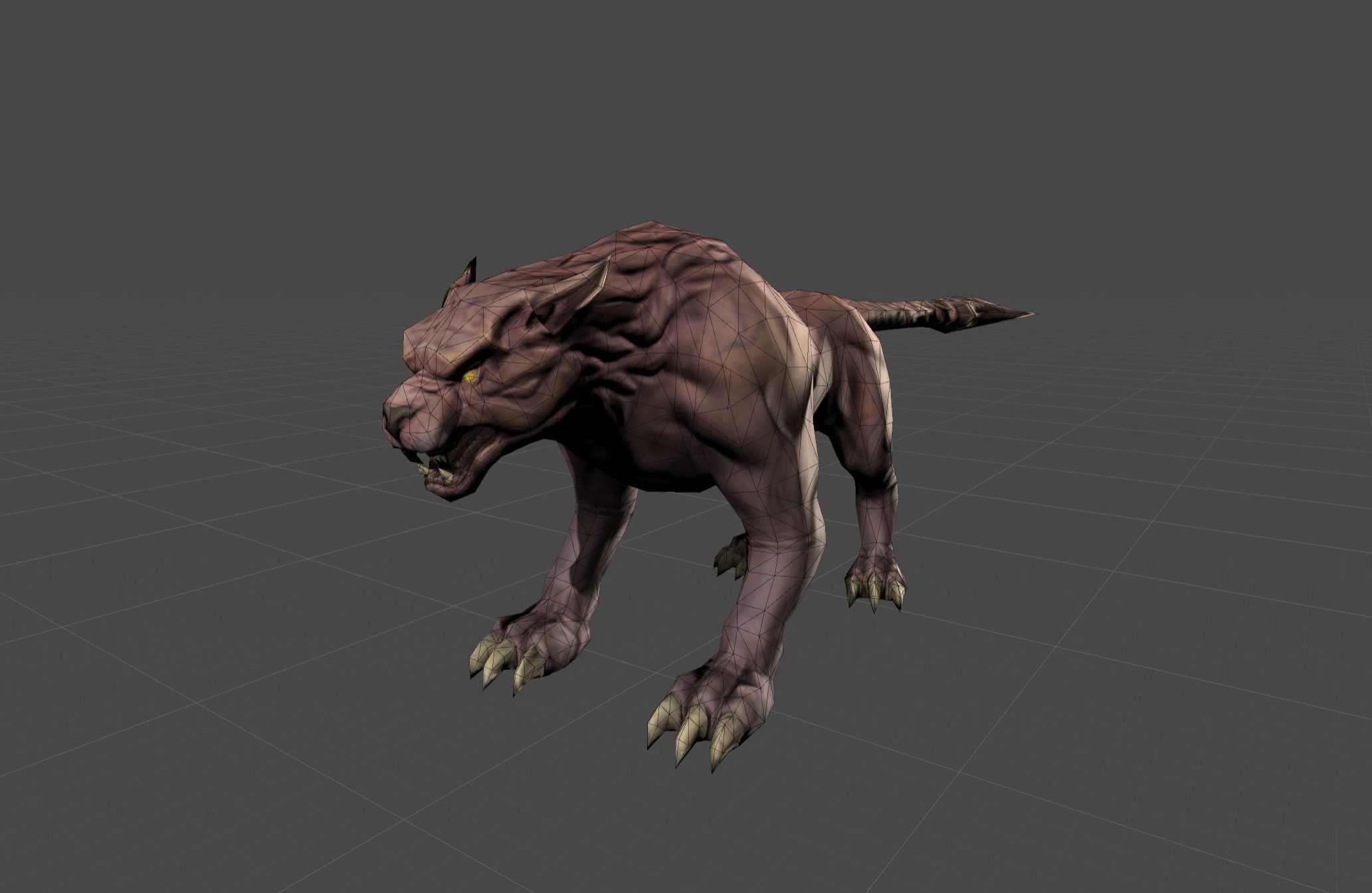 Beast Leopard Animal Low-poly 3D model_19