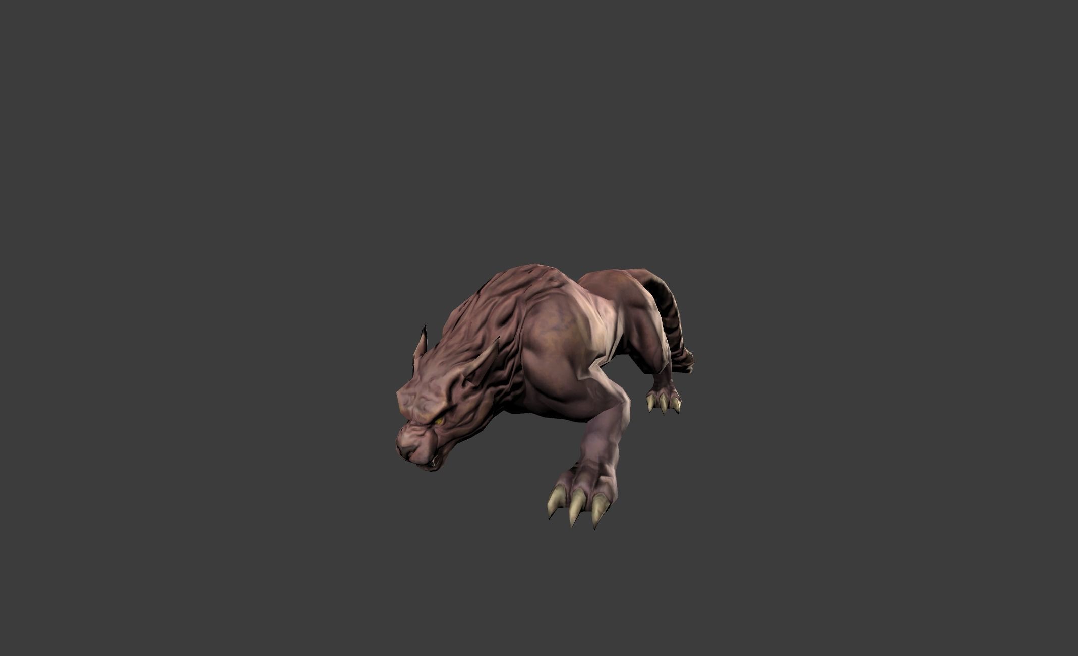 Beast Leopard Animal Low-poly 3D model_12