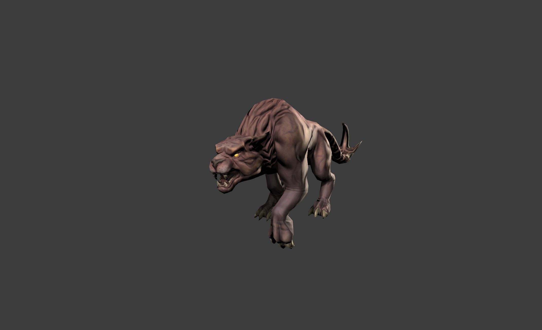 Beast Leopard Animal Low-poly 3D model_8