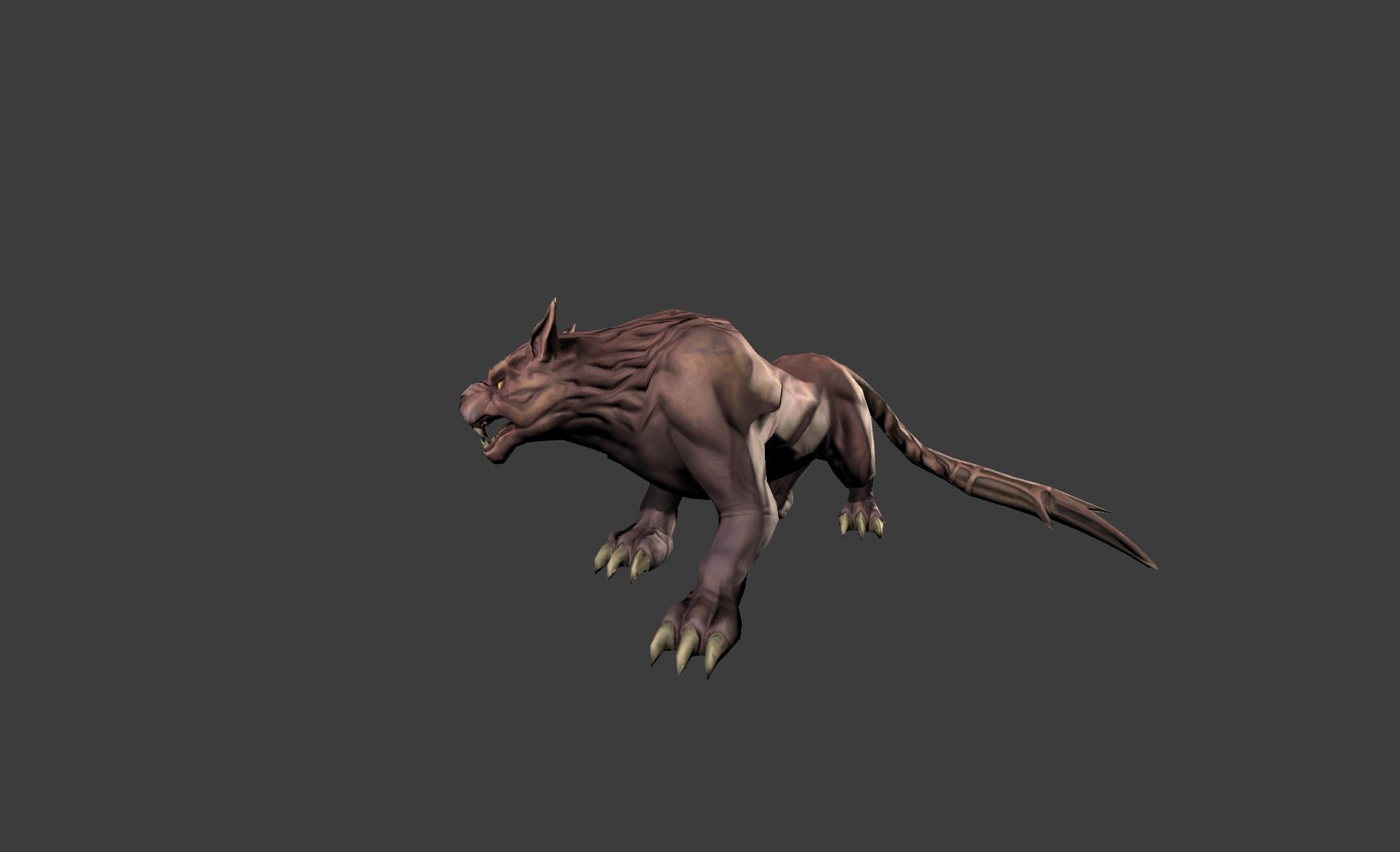 Beast Leopard Animal Low-poly 3D model_16