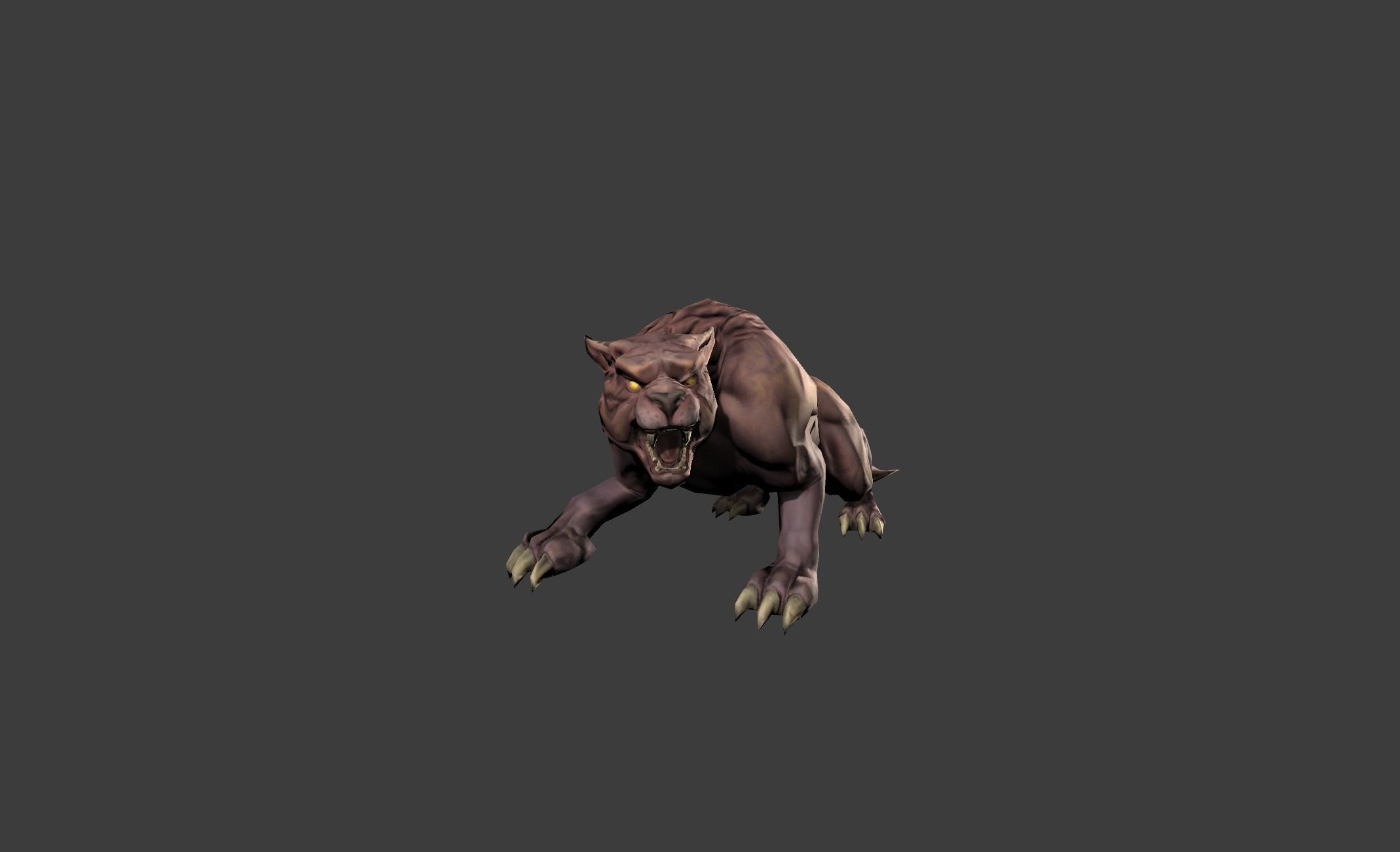 Beast Leopard Animal Low-poly 3D model_13