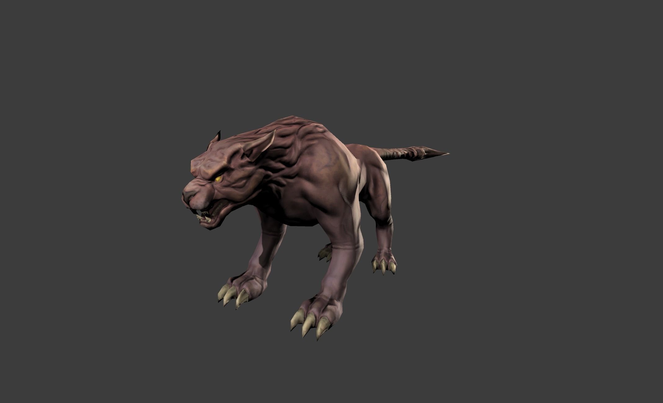 Beast Leopard Animal Low-poly 3D model_15