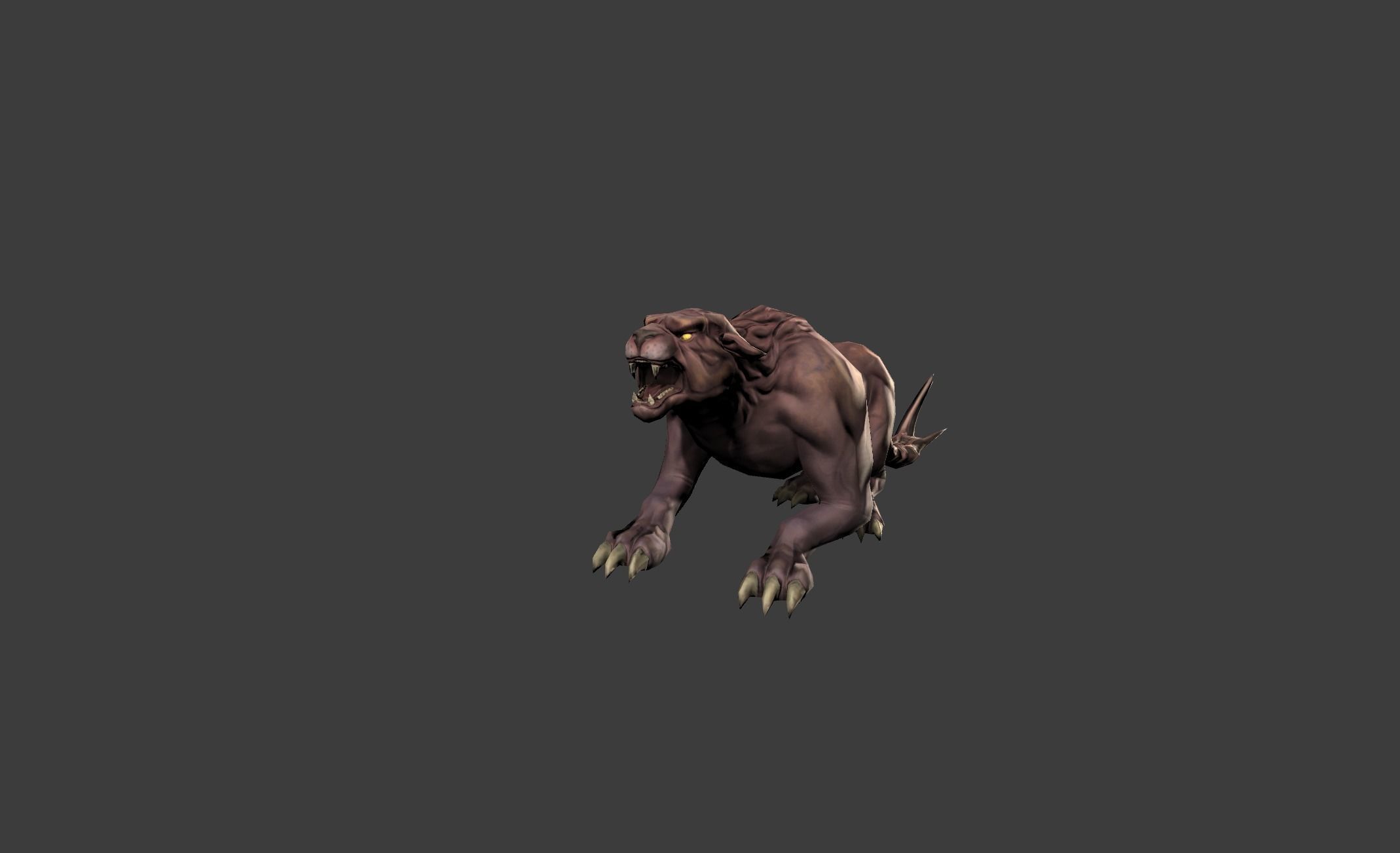Beast Leopard Animal Low-poly 3D model_10