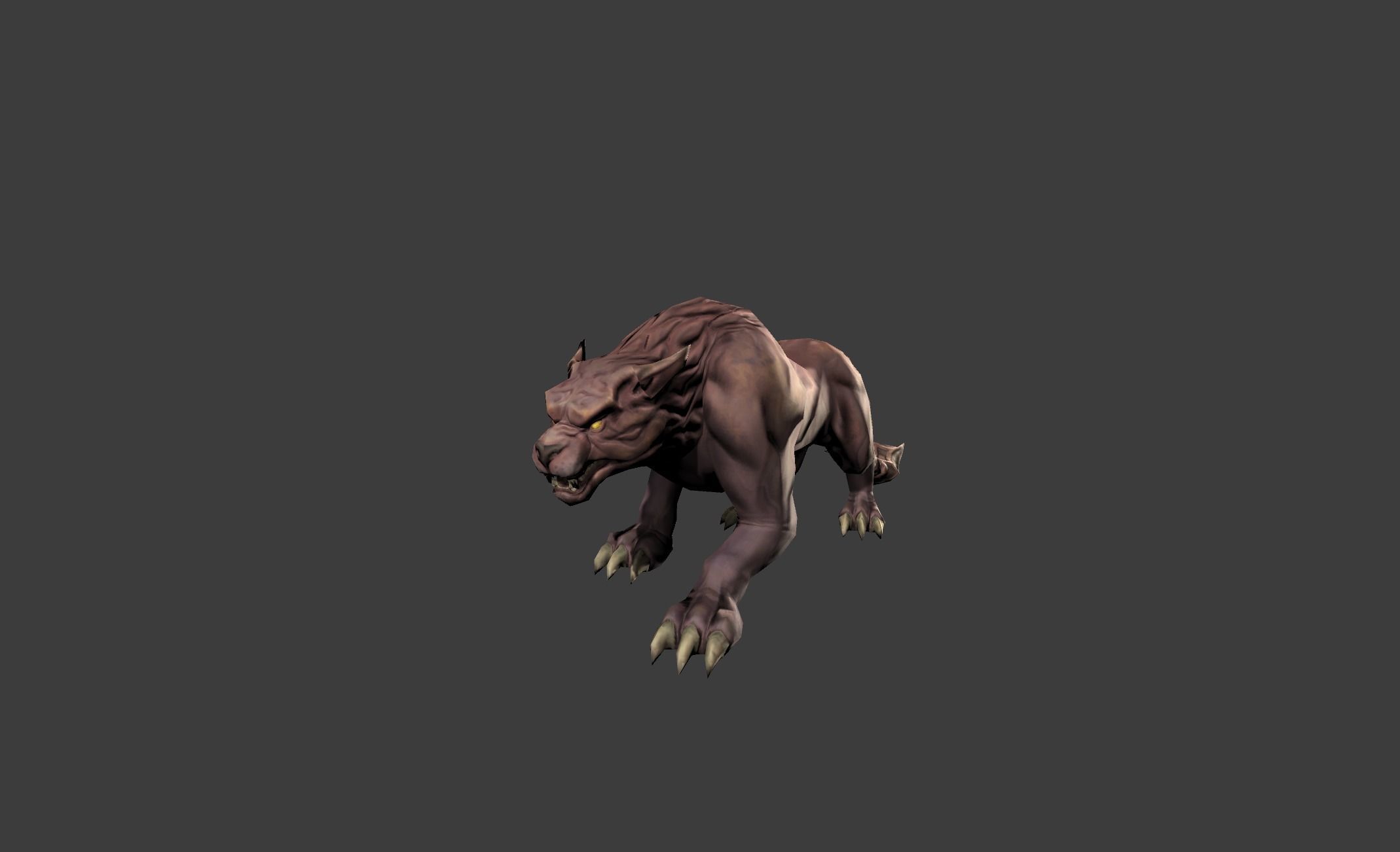 Beast Leopard Animal Low-poly 3D model_14