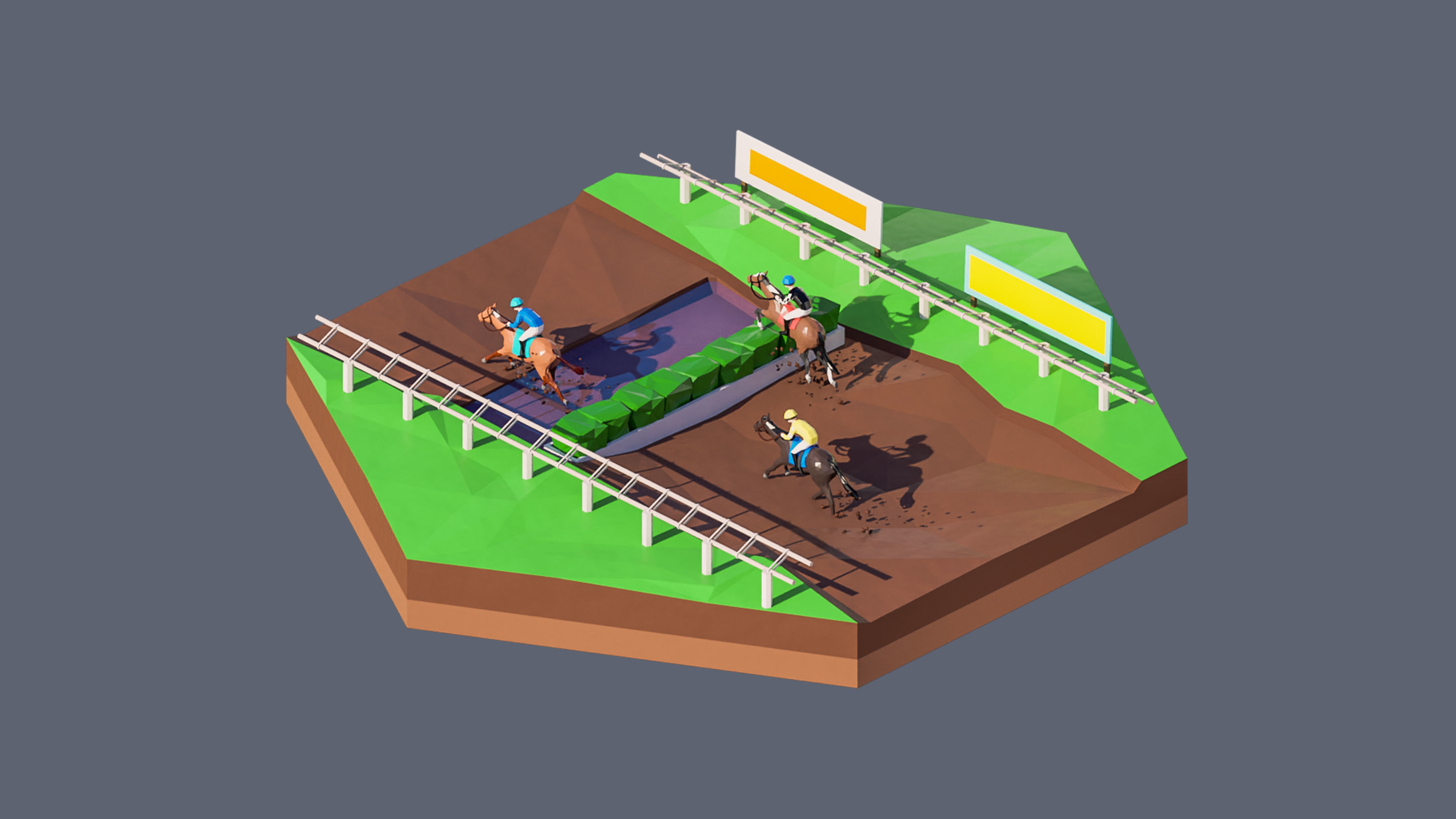 Worlds Hexagon Low-poly 3D model_82