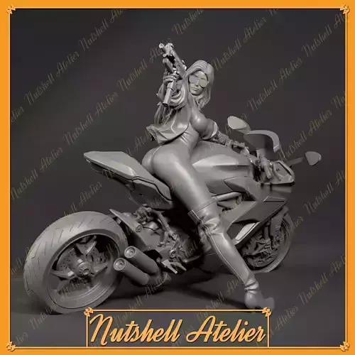 Nutshell Atelier -Biker01 - NSFW 3D print model
