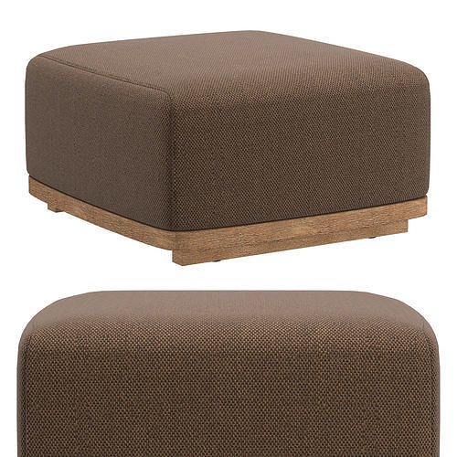 TAVIRA OTTOMAN WITH CUSHION INSERTS 3D model