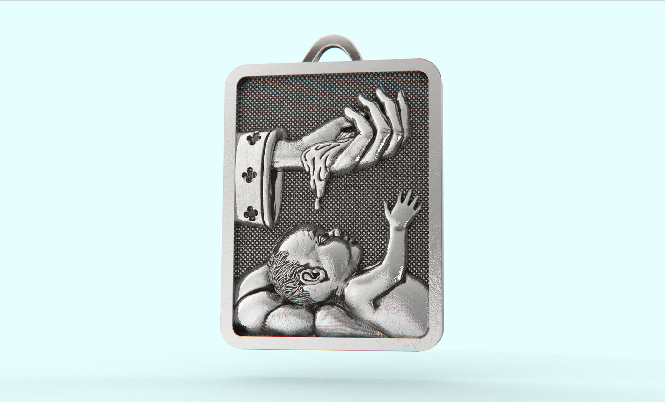 Baptism  Pendant 3D print model_5