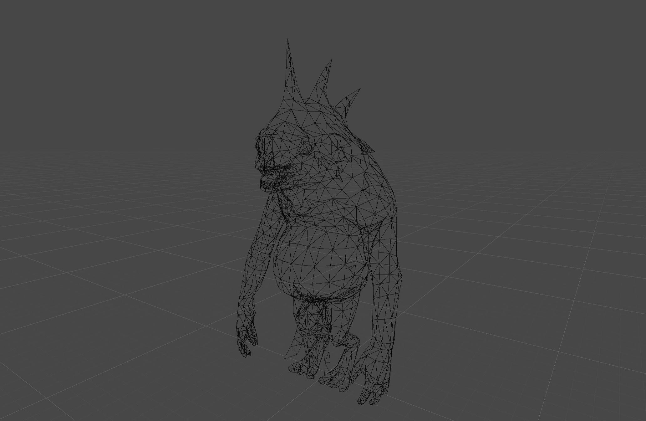 Lizard Fighter Alien Low-poly 3D model_7