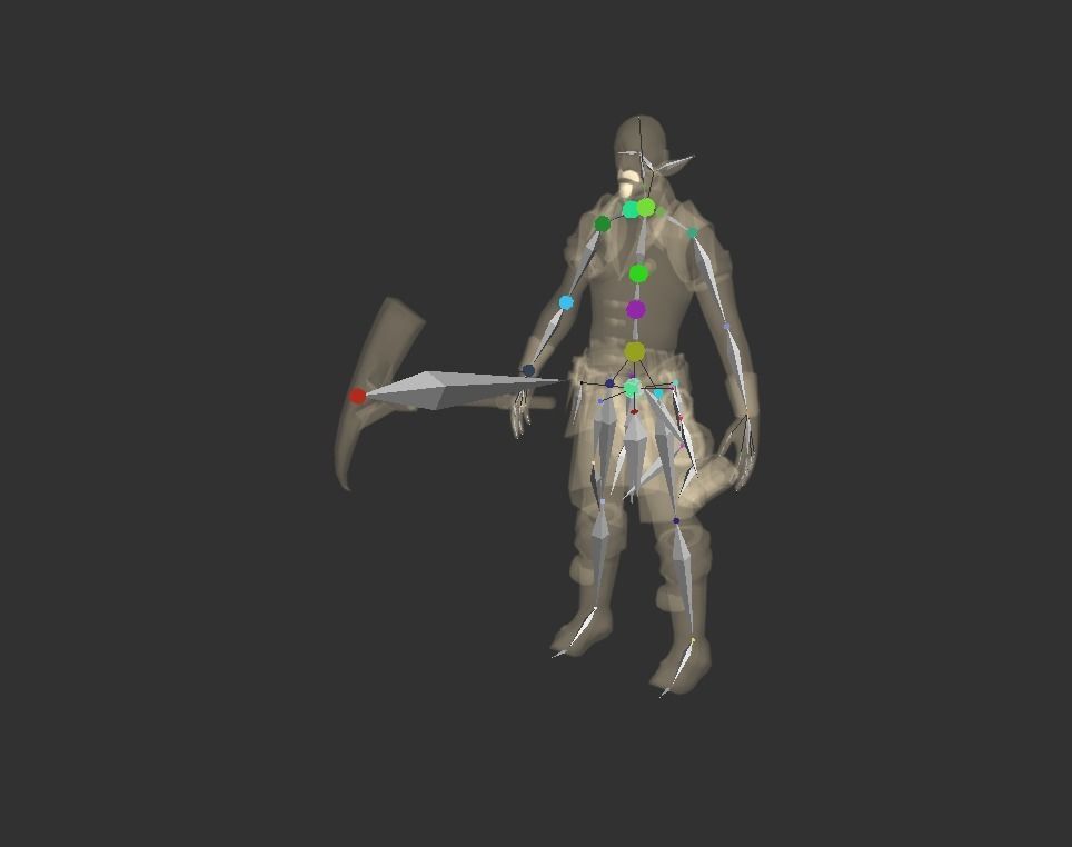 Miner Human Goblin Low-poly 3D model_2