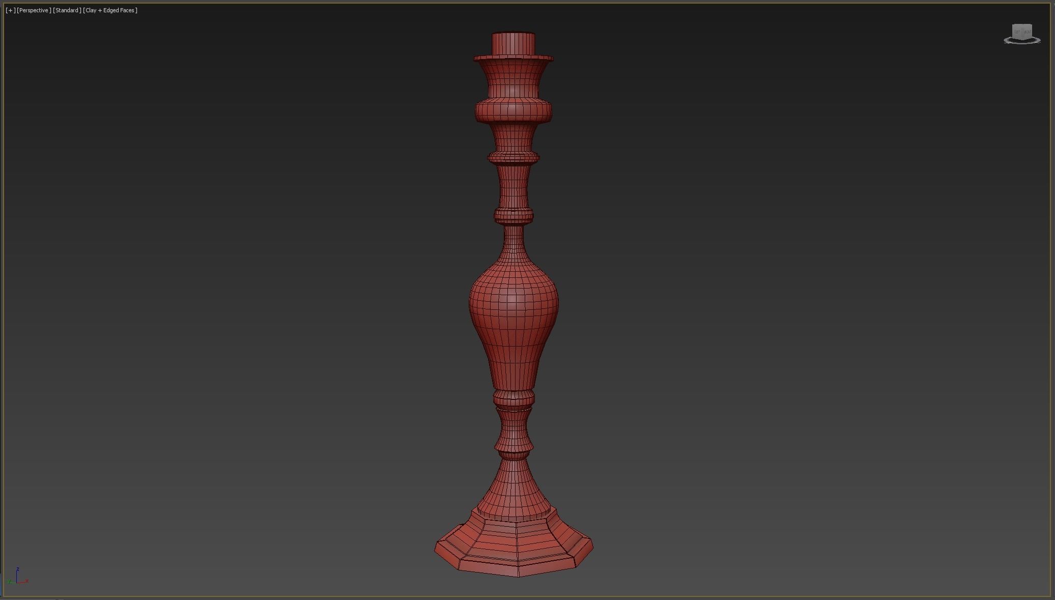 Candle Holder  Low-poly 3D model_5