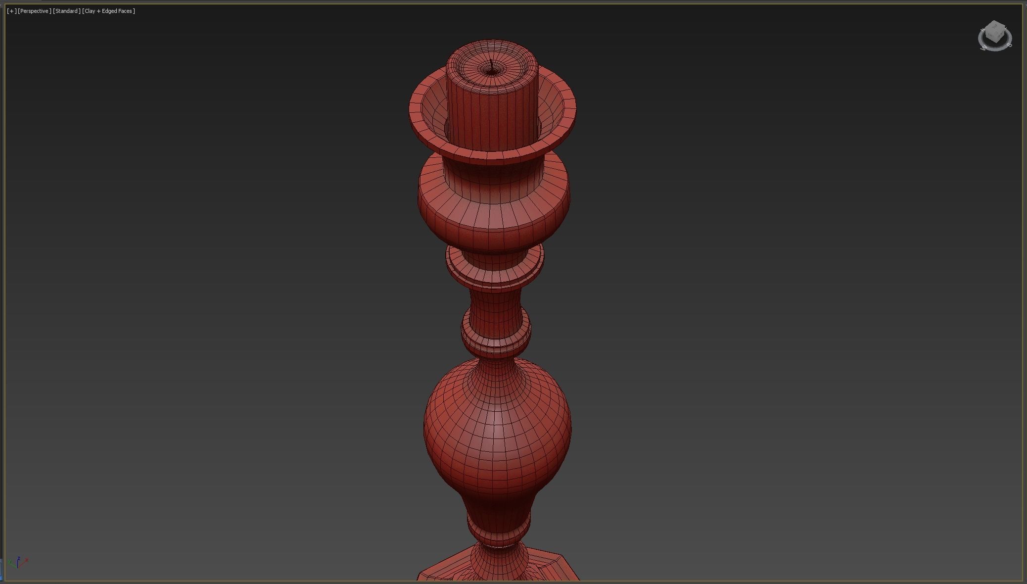 Candle Holder  Low-poly 3D model_4